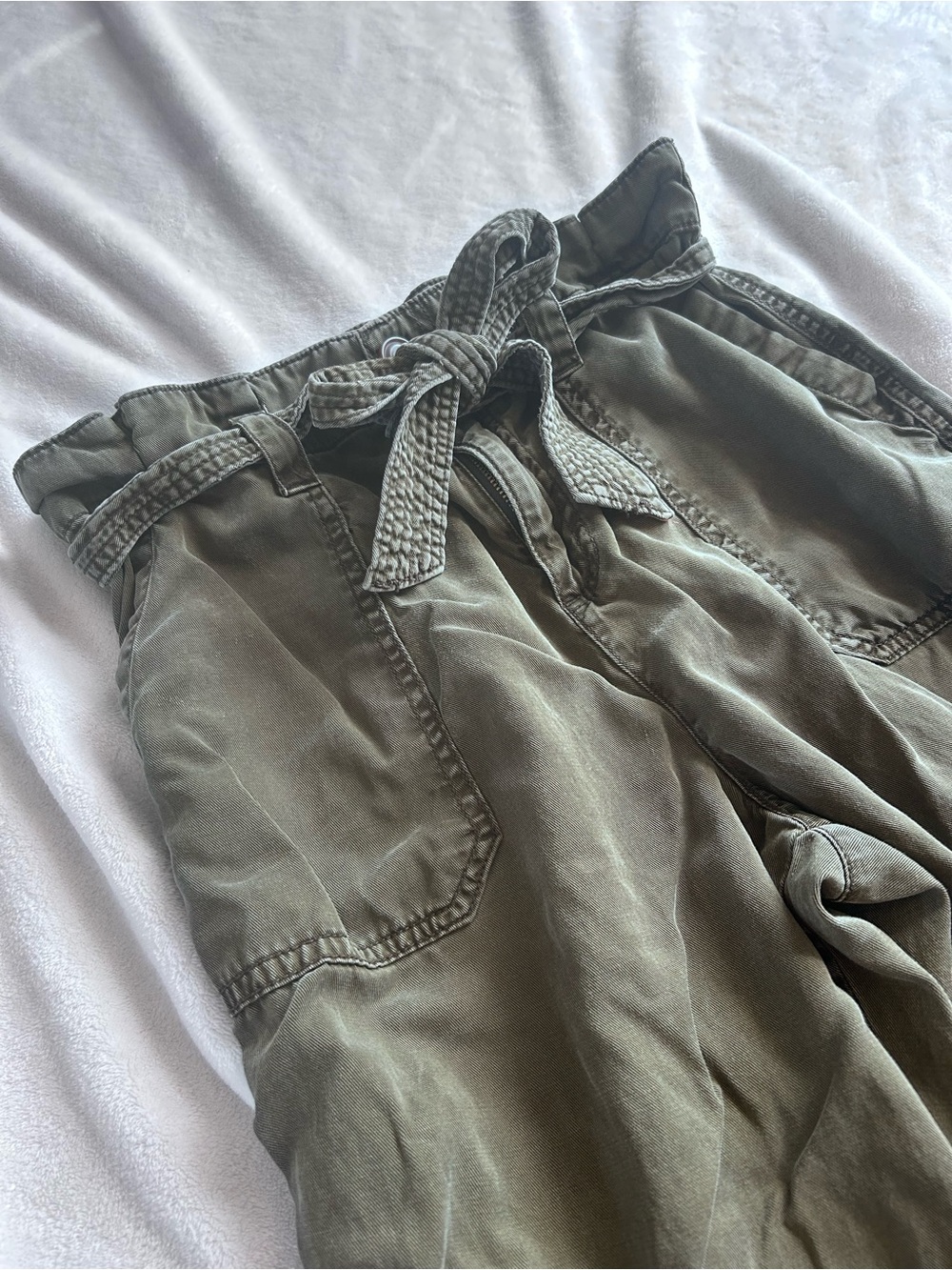 Maurices Olive Drawstring Cargo Pants